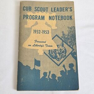 Vintage Cub Scout Leader's Program Notebook 1952-1953, Boy Scouts of America BSA